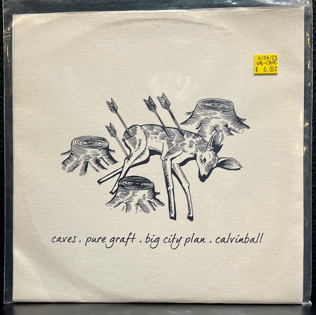 USED VINYL: Caves / Pure Graft / Big City Plan / Calvinball “Caves / Pure Graft / Big City Plan / Calvinball Split 10"” 10"