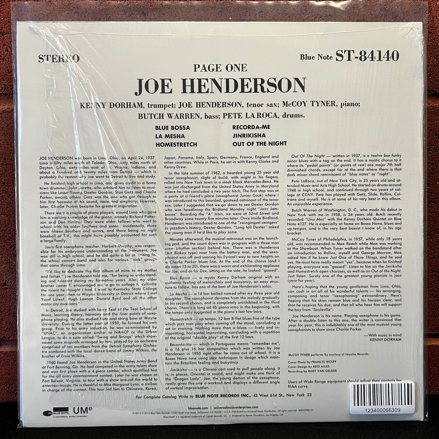 Used Vinyl: Joe Henderson "Page One" LP (2015 Press)