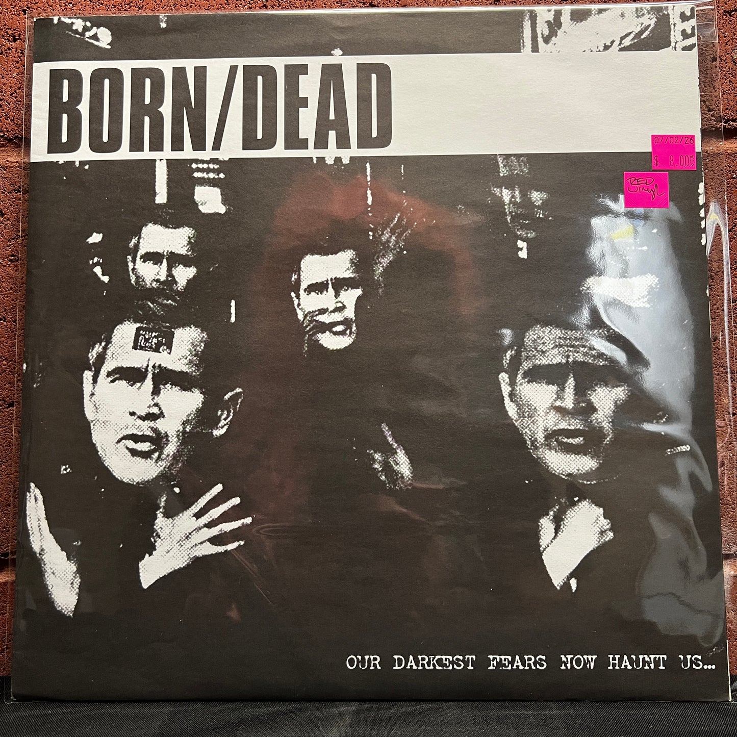 Used Vinyl: Born/Dead "Our Darkest Fears Now Haunt Us..." LP (2003 Press - Red Vinyl)