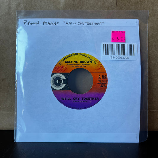 Used Vinyl: Maxine Brown "We'll Cry Together" 7"