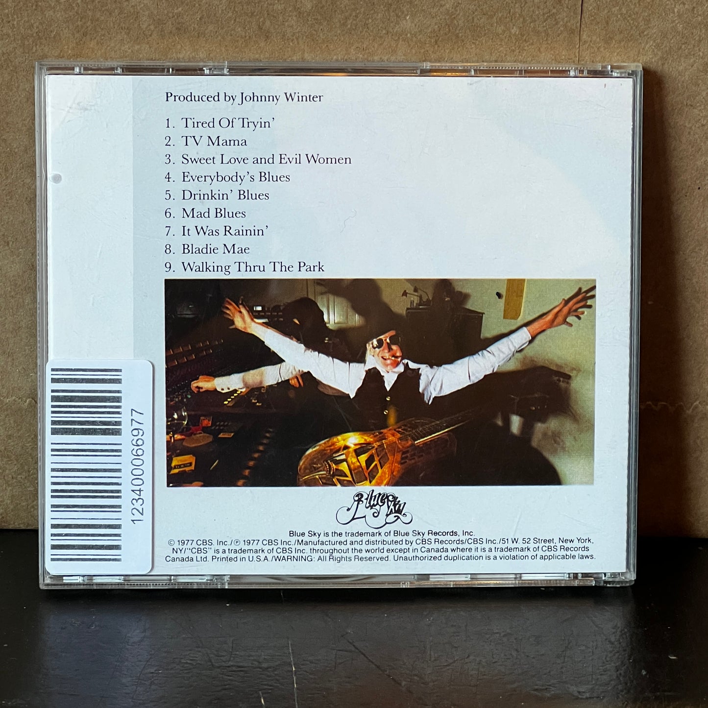 Used CD: Johnny Winter "Nothing But The Blues" CD