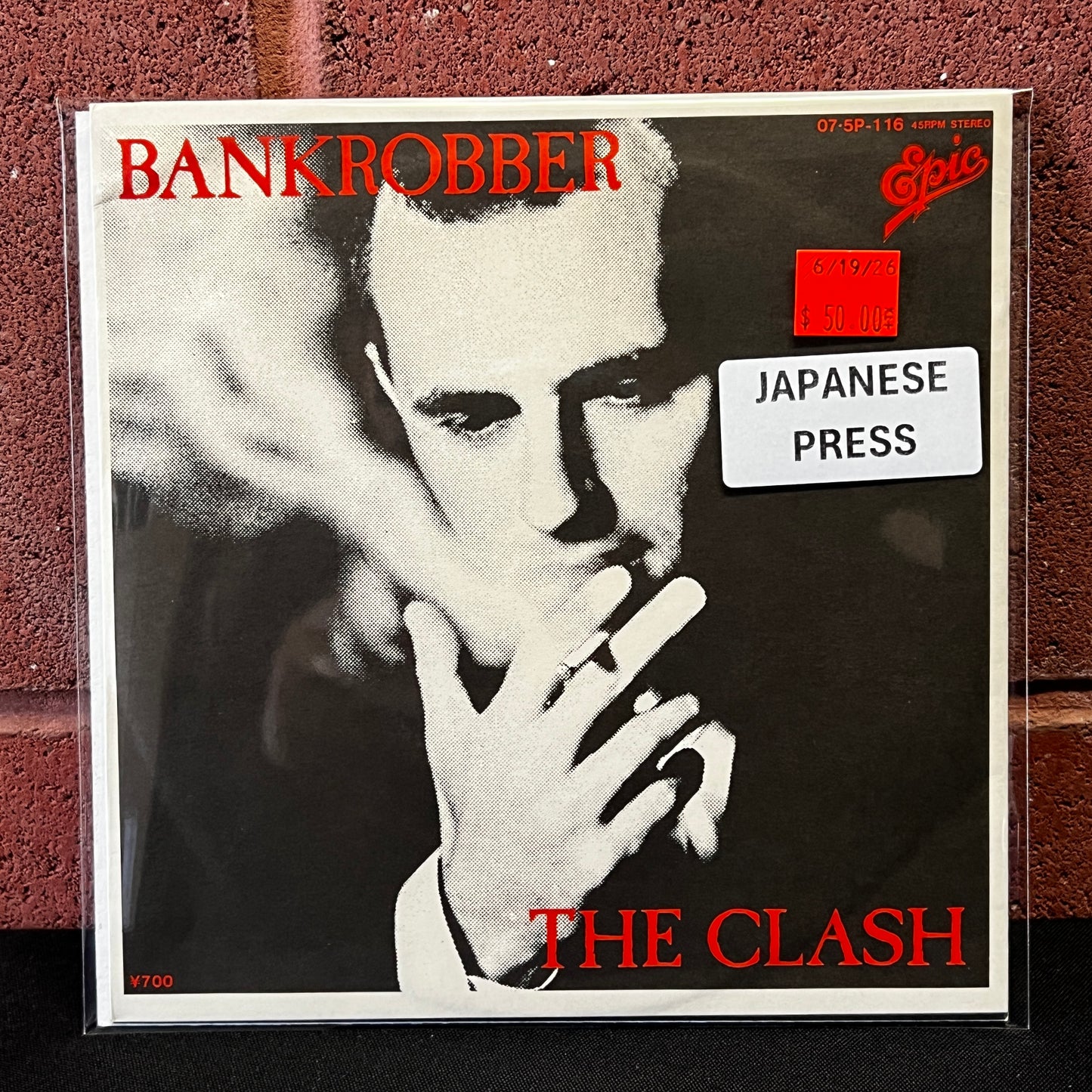 Used Vinyl: The Clash "Bankrobber / Rockers Galore UK Tour (Mikey Dread)" 7" (1980 Japanese Press)