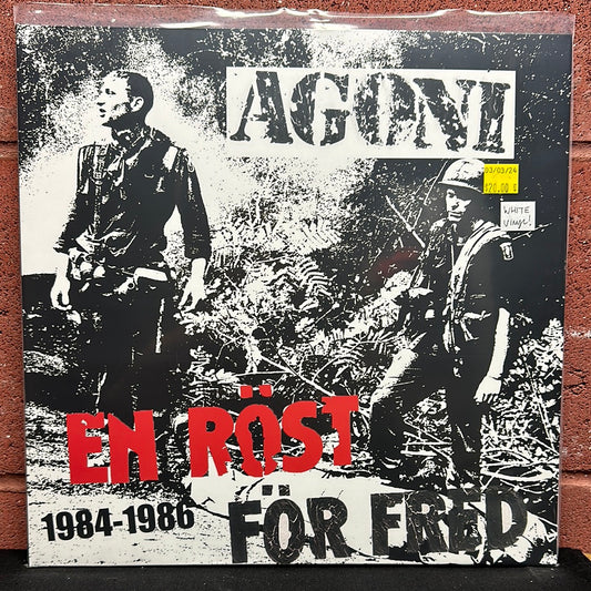 Used Vinyl:  Agoni ”En Röst För Fred 1984-1986” LP (White vinyl)