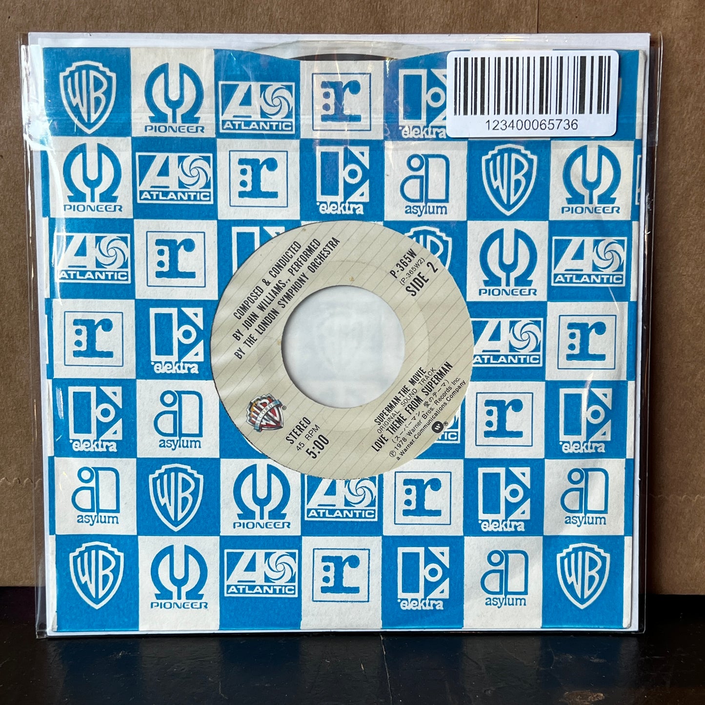 Used Vinyl: John Williams "Theme From Superman (Main Title)" 7" (1978 Japanese Issue)