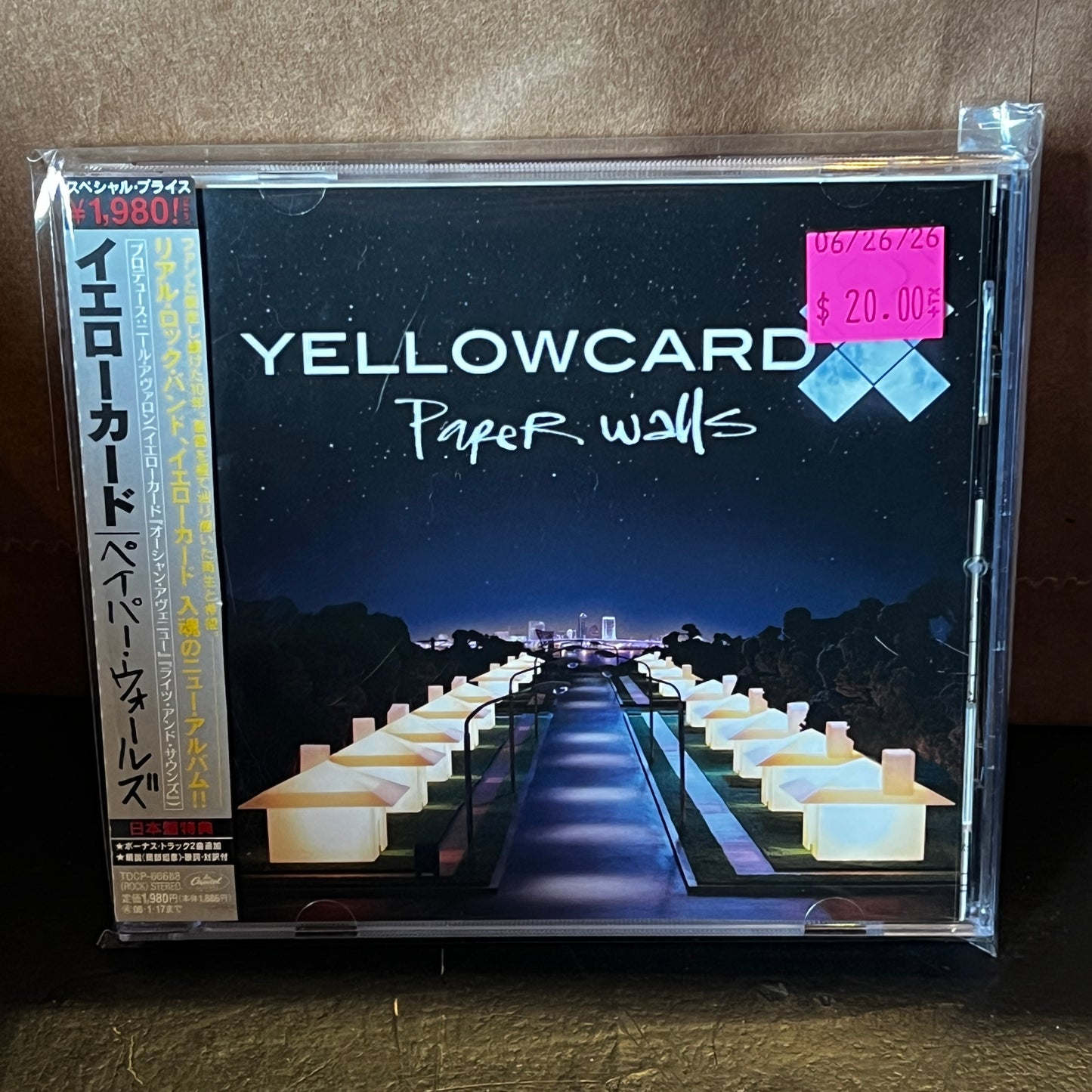 Used CD: Yellowcard "Paper Walls" CD (2007 Japanese Press w/ Bonus Track)