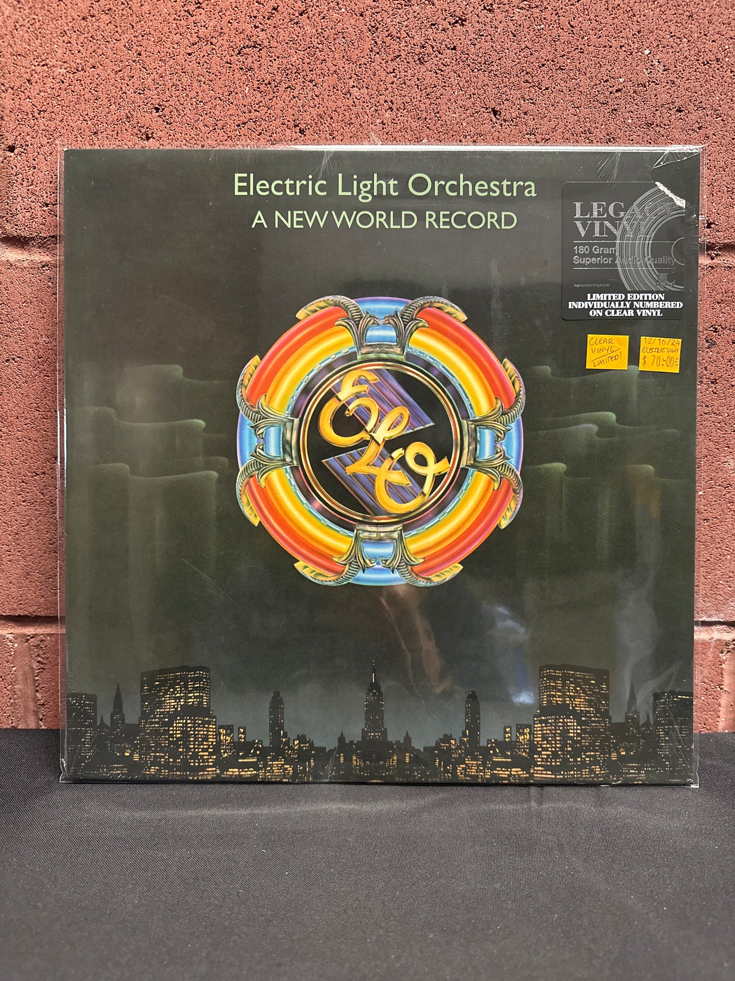 Used Vinyl:  Electric Light Orchestra ”A New World Record” LP (Clear Vinyl)