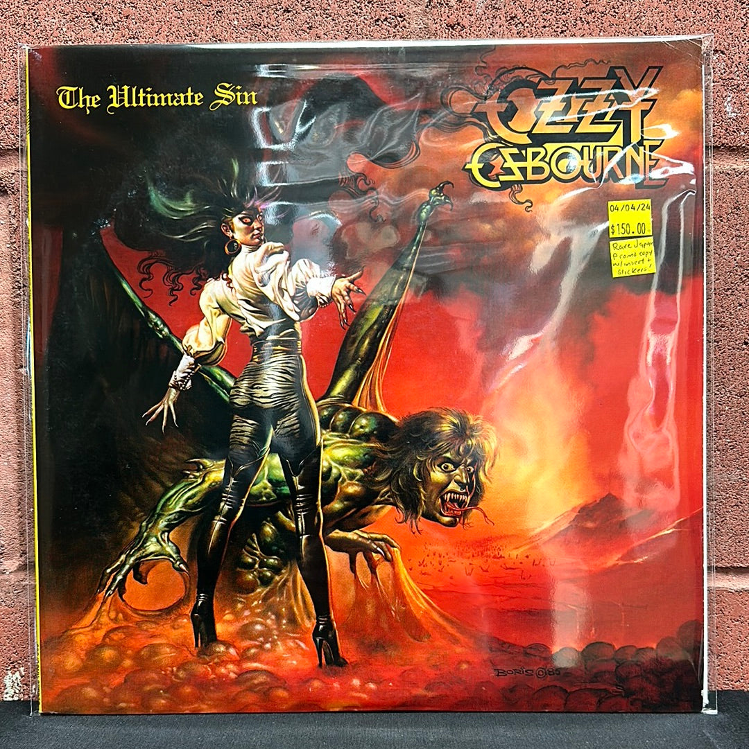 Used Vinyl:  Ozzy Osbourne "The Ultimate Sin" LP (Promo) (Japanese Press)