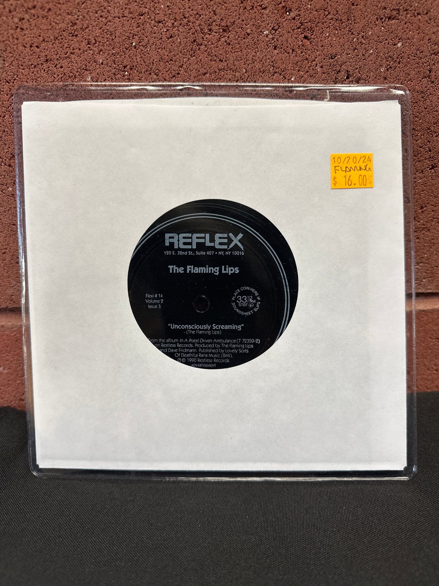 Used Vinyl:  24-7 Spyz With The Flaming Lips ”Super Bad / Unconsciously Screaming” 7" (Flexi)