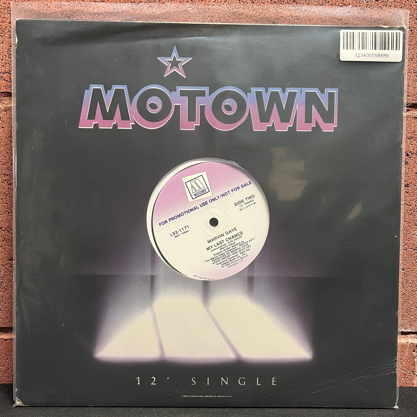 Used Vinyl: Marvin Gaye "My Last Chance" 12" (1990 Promo Press)