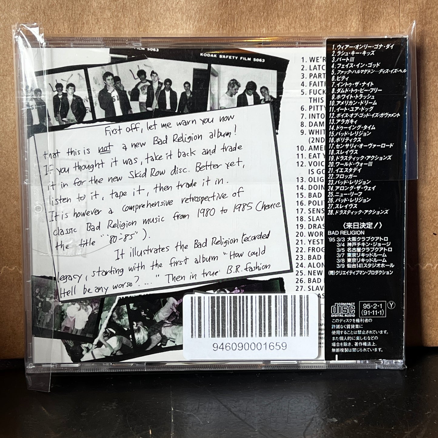 Used CD: Bad Religion "80-85" CD (1995 Japanese Press)