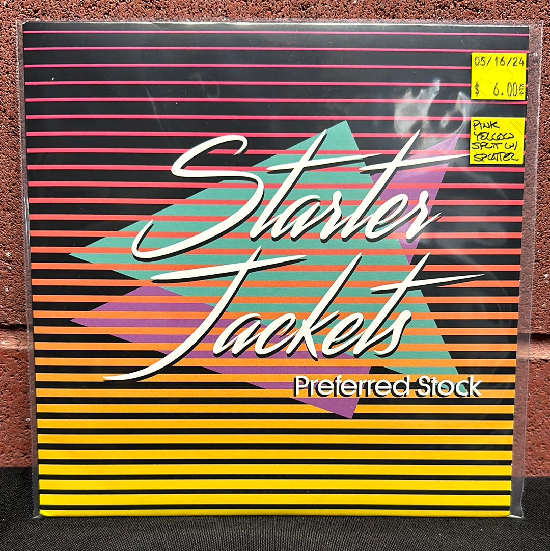 Used Vinyl:  Starter Jackets ”Preferred Stock” 7" (Pink/yellow split with black splatter vinyl)