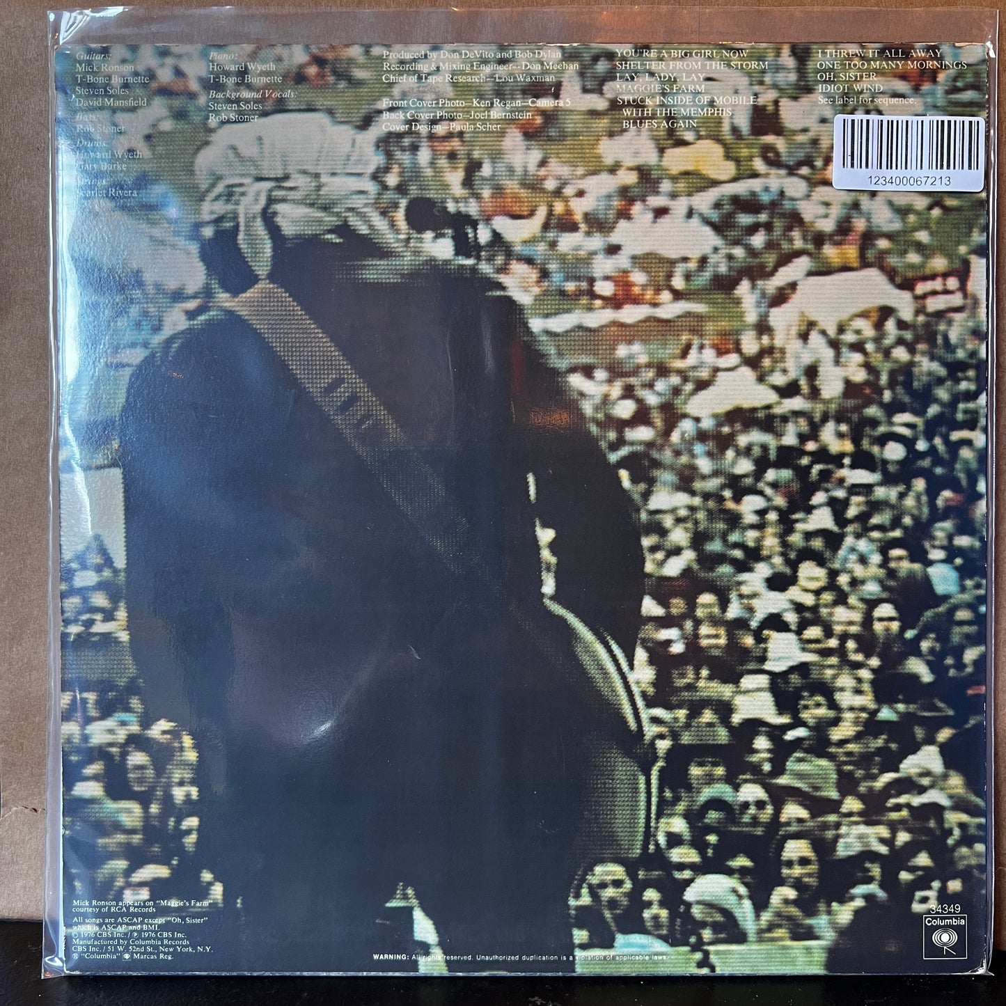 Used Vinyl: Bob Dylan ‎"Hard Rain" LP