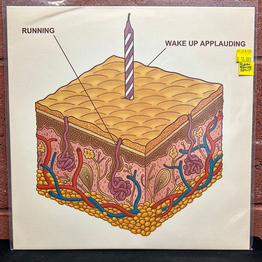 Used Vinyl:  Running  ”Wake Up Applauding” LP (Half Flesh & Half Bruise Vinyl)