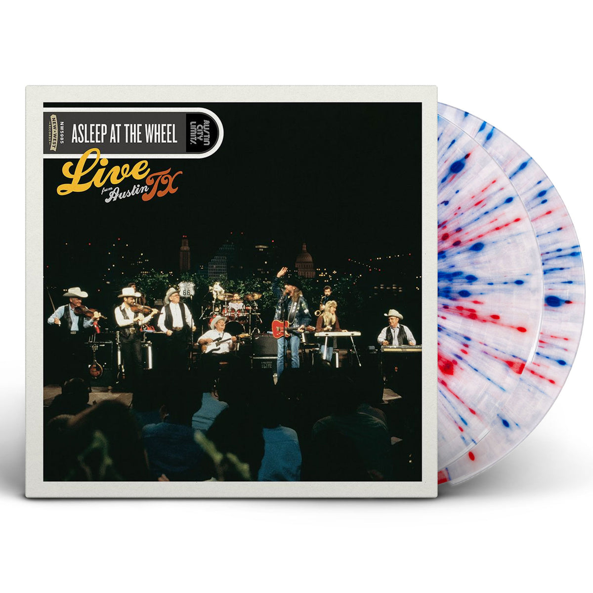 PRE-ORDER: Asleep At The Wheel "Live from Austin, TX" 2xLP (Indie Exclusive Red, White, & Blue Splatter Vinyl)