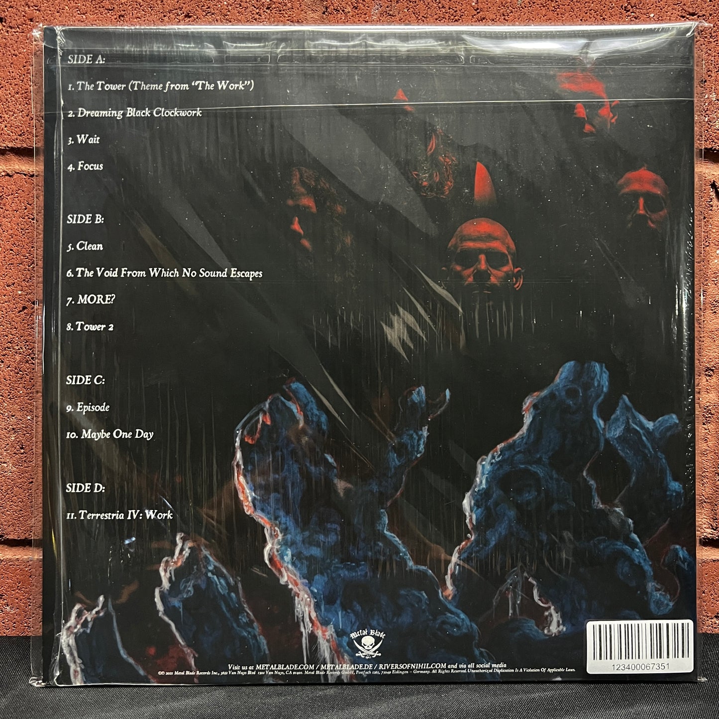 Used Vinyl: Rivers Of Nihil "The Work" 2xLP (2022 Press - Yellow And Blue Marble Vinyl - Signed Sleeve)