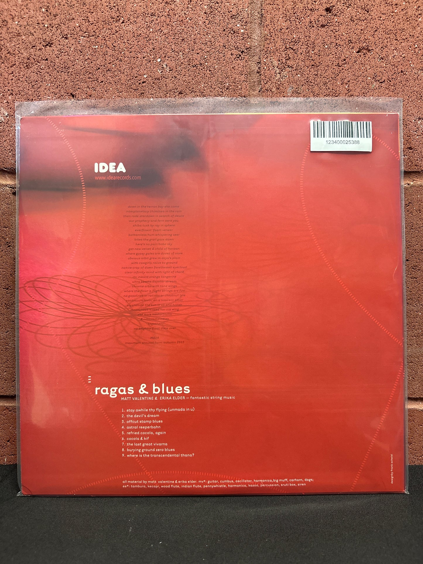 Used Vinyl:  MV & EE ”Ragas & Blues - Fantastic String Music” LP