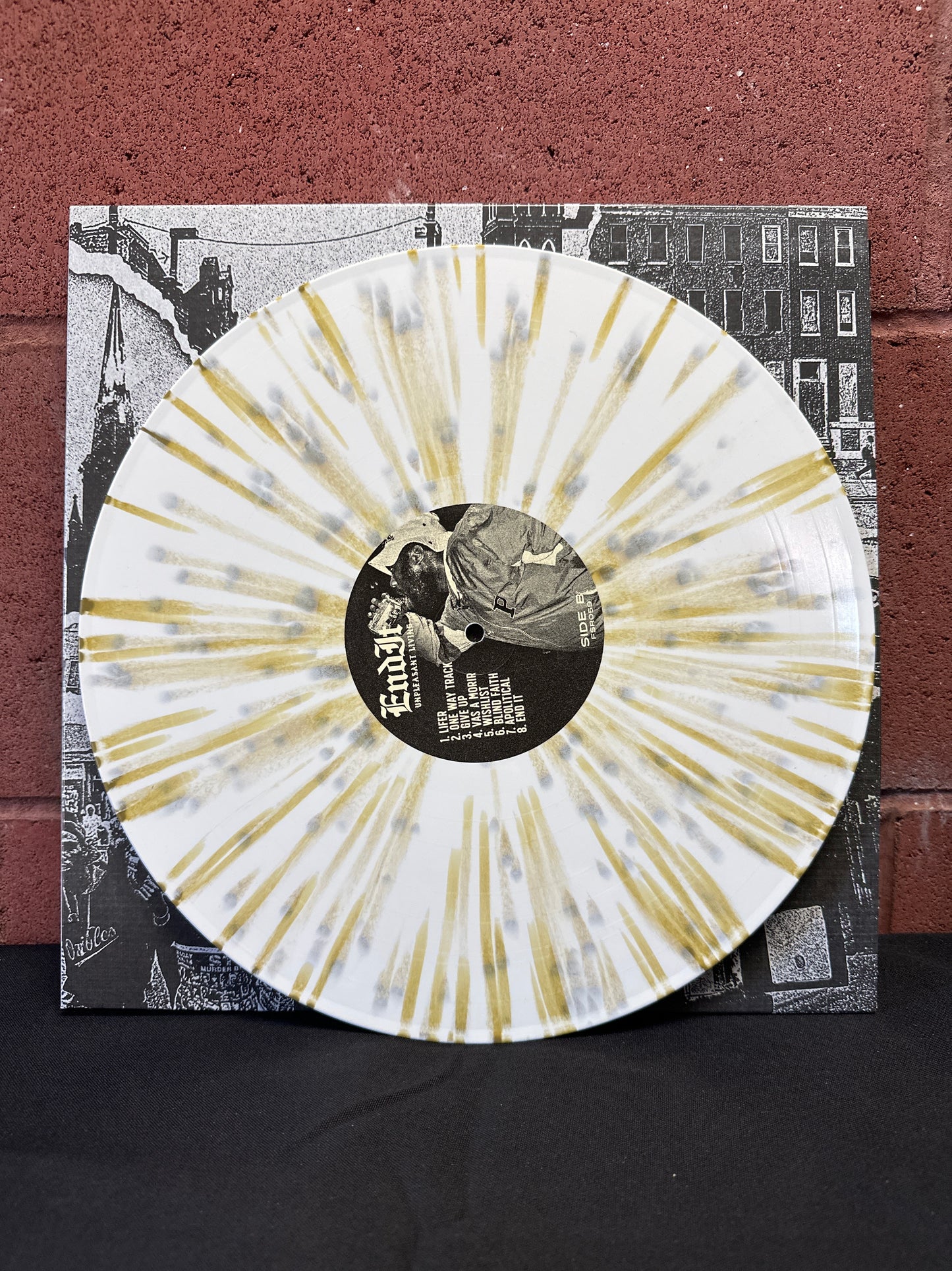 Used Vinyl:  End It ”Unpleasant Living” 12" (White with gold splatter vinyl)