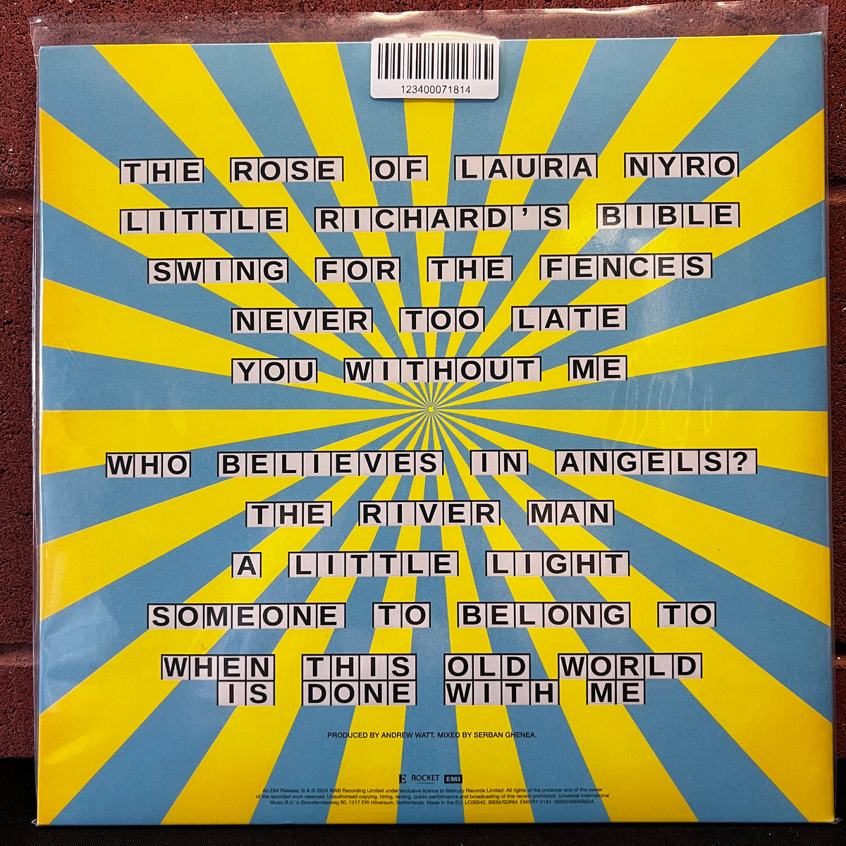 Used Vinyl: Elton John & Brandi Carlile ‎"Who Believes In Angels?" LP (2025 Press - Pink & Yellow Spiral Vinyl)