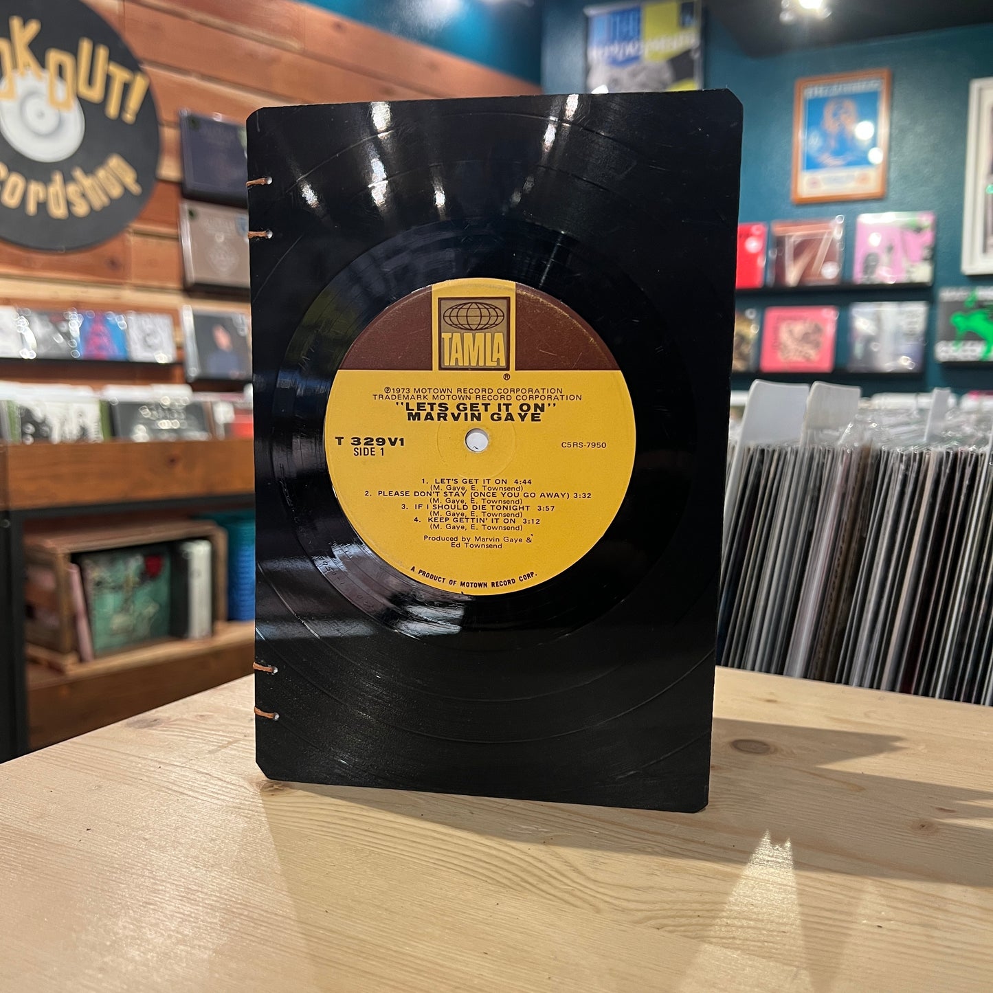 Marvin Gaye Recycled Vinyl Journal