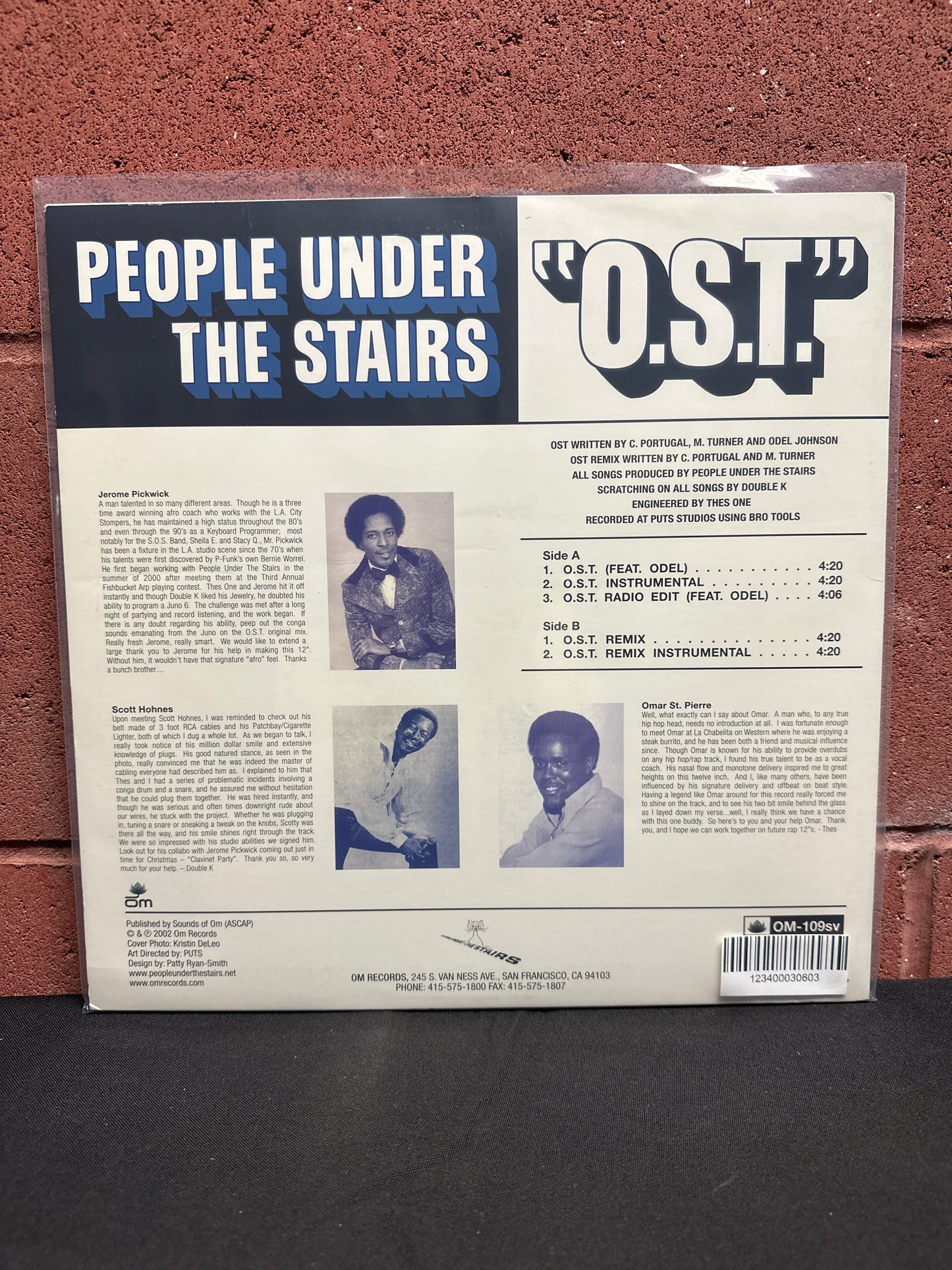 Used Vinyl:  People Under The Stairs ”O.S.T.” 12"