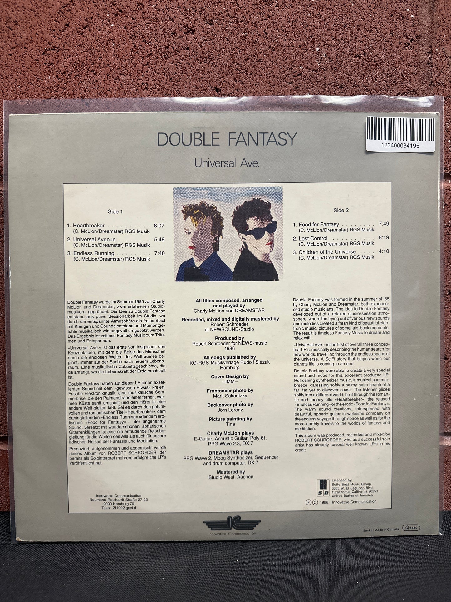 Used Vinyl:  Double Fantasy ”Universal Ave.” LP