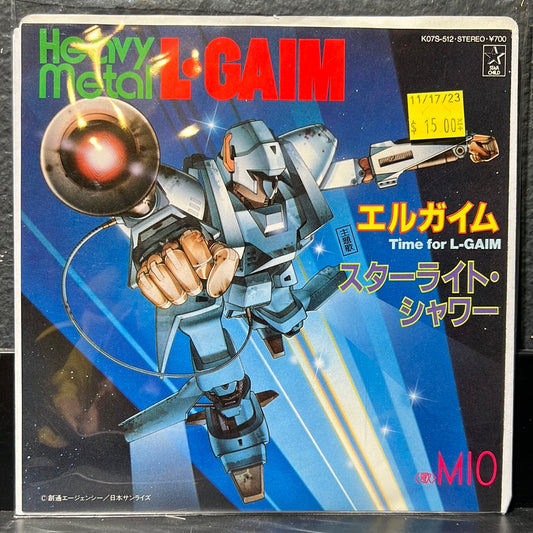 Used Vinyl:  Mio "Heavy Metal L Gaim Time For L-Gaim" 7" (Japanese Press)