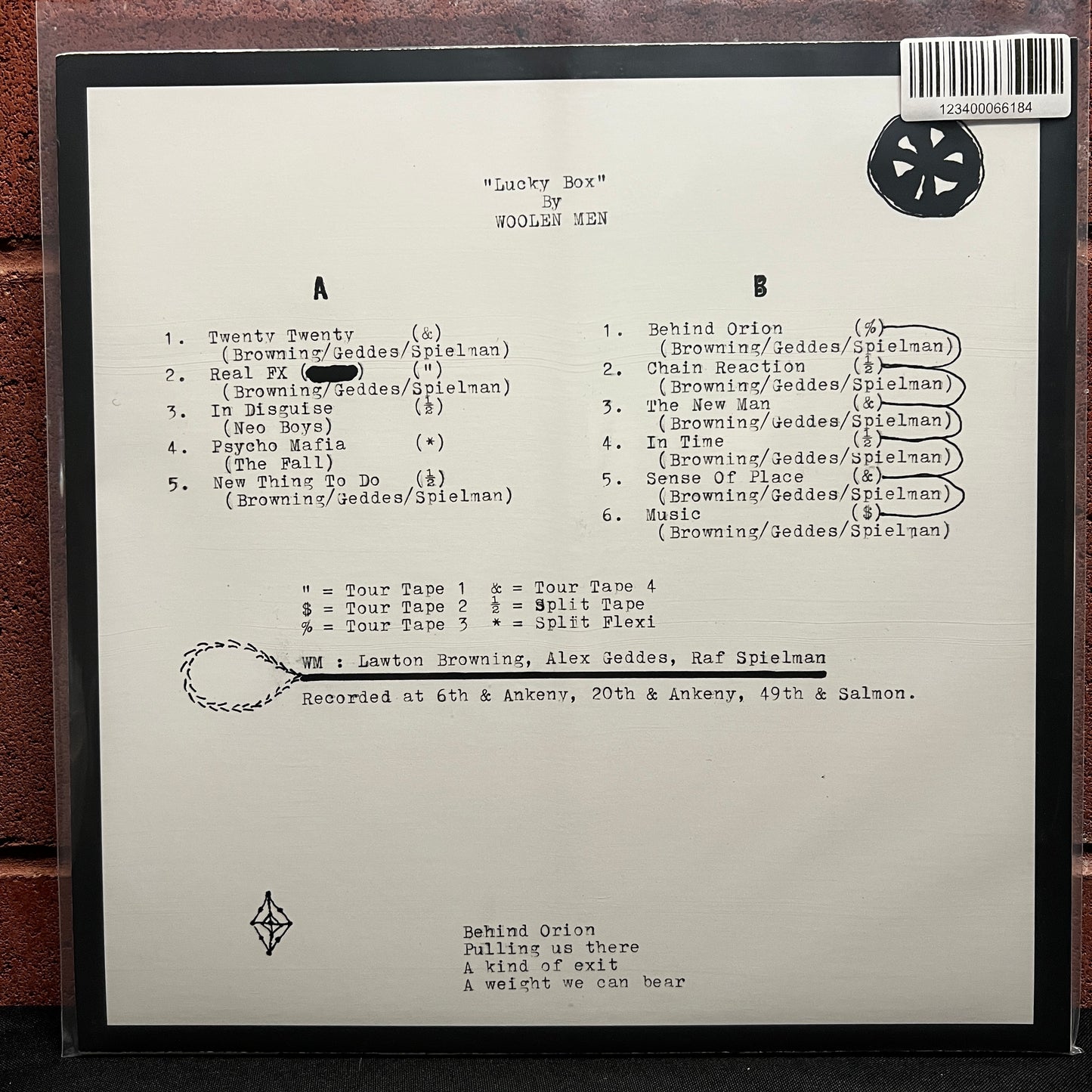 Used Vinyl: Woolen Men "Lucky Box" LP (2017 Press)