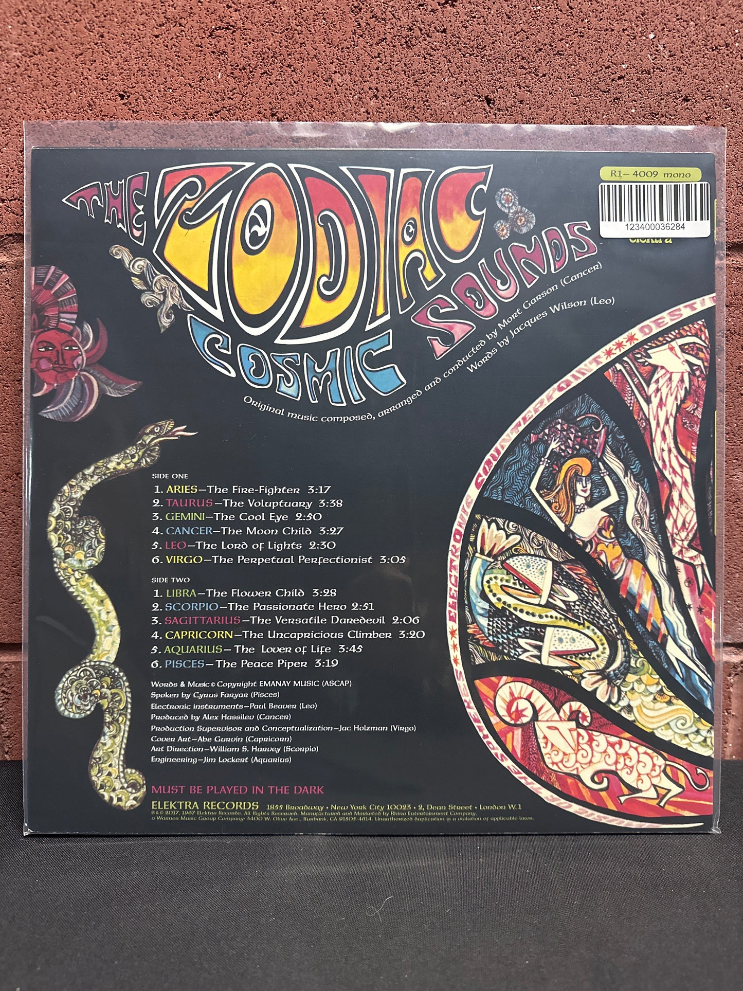 Used Vinyl:  The Zodiac ”Cosmic Sounds” LP (Glow in the dark vinyl)