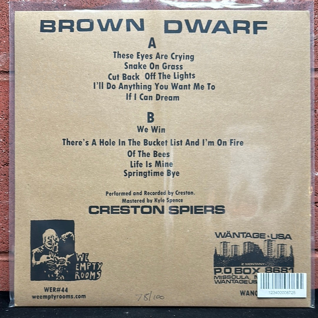 Used Vinyl:  Creston Spiers ”Brown Dwarf” LP (Orange vinyl)