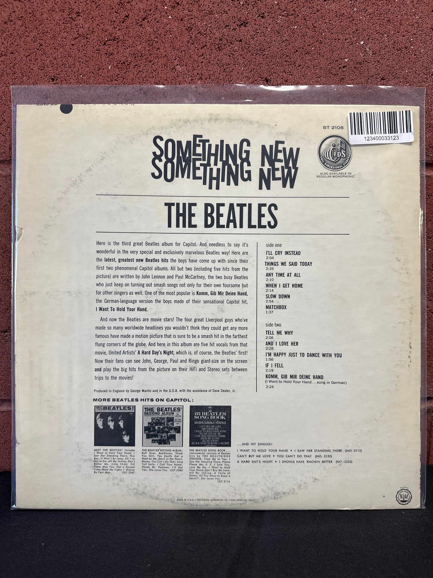 Used Vinyl:  The Beatles ”Something New” LP