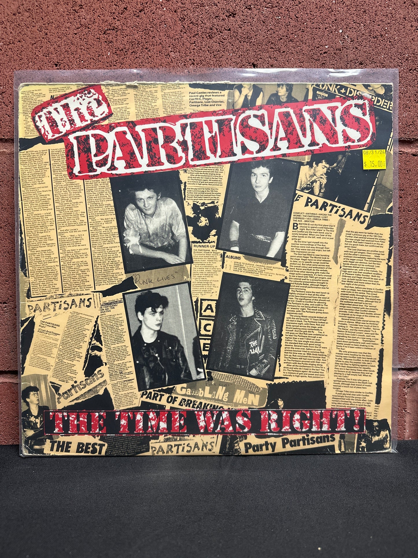 Used Vinyl:  The Partisans ”The Time Was Right!” LP