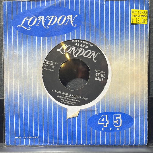 USED VINYL: George Hamilton IV “A Rose And A Candy Bar” 7"