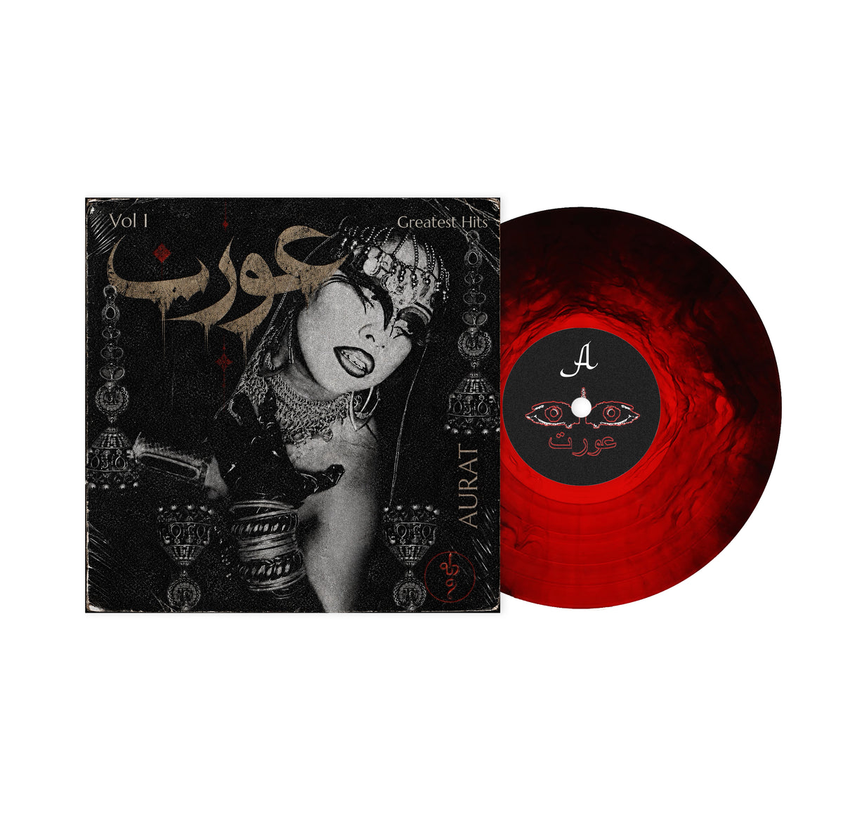 PRE-ORDER: AURAT "Greatest Hits Vol. 1" LP (Black/Red Bloodshot Vinyl)