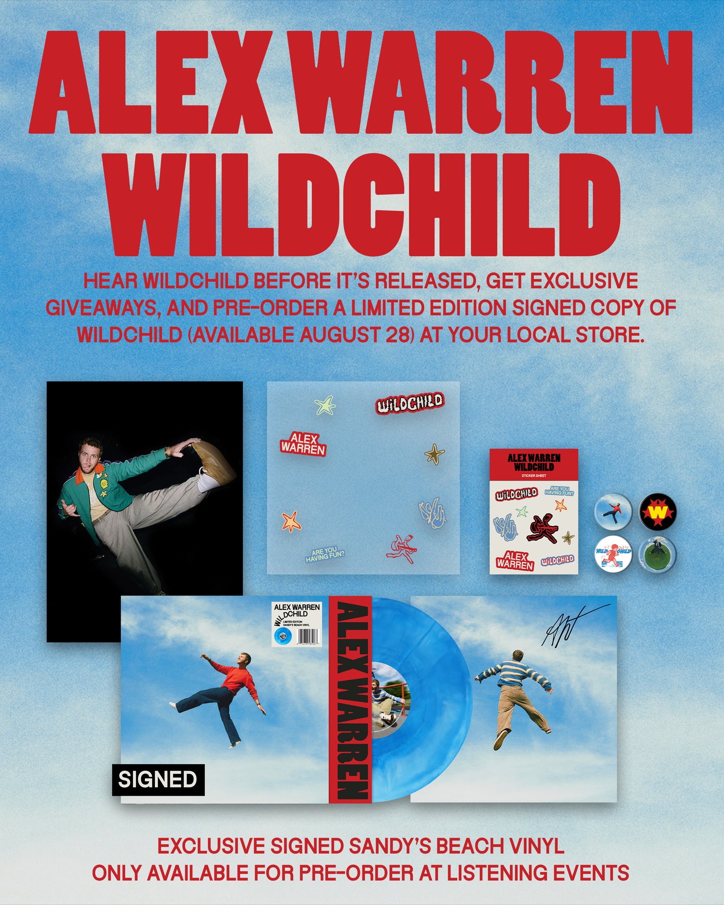 Alex Warren "WILDCHILD" Listening Party - SUNDAY 8/23 @ Noon