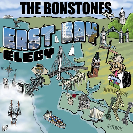 The Bonstones "East Bay Elegy" LP (Graphite Vinyl)