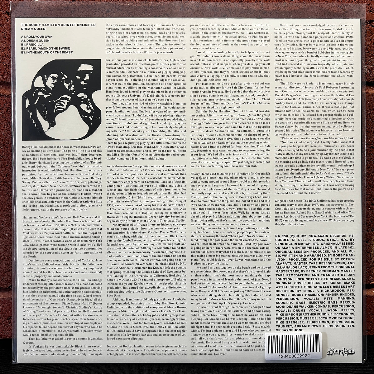 Used Vinyl: Bobby Hamilton Quintet Unlimited "Dream Queen" LP (2022 reissue)