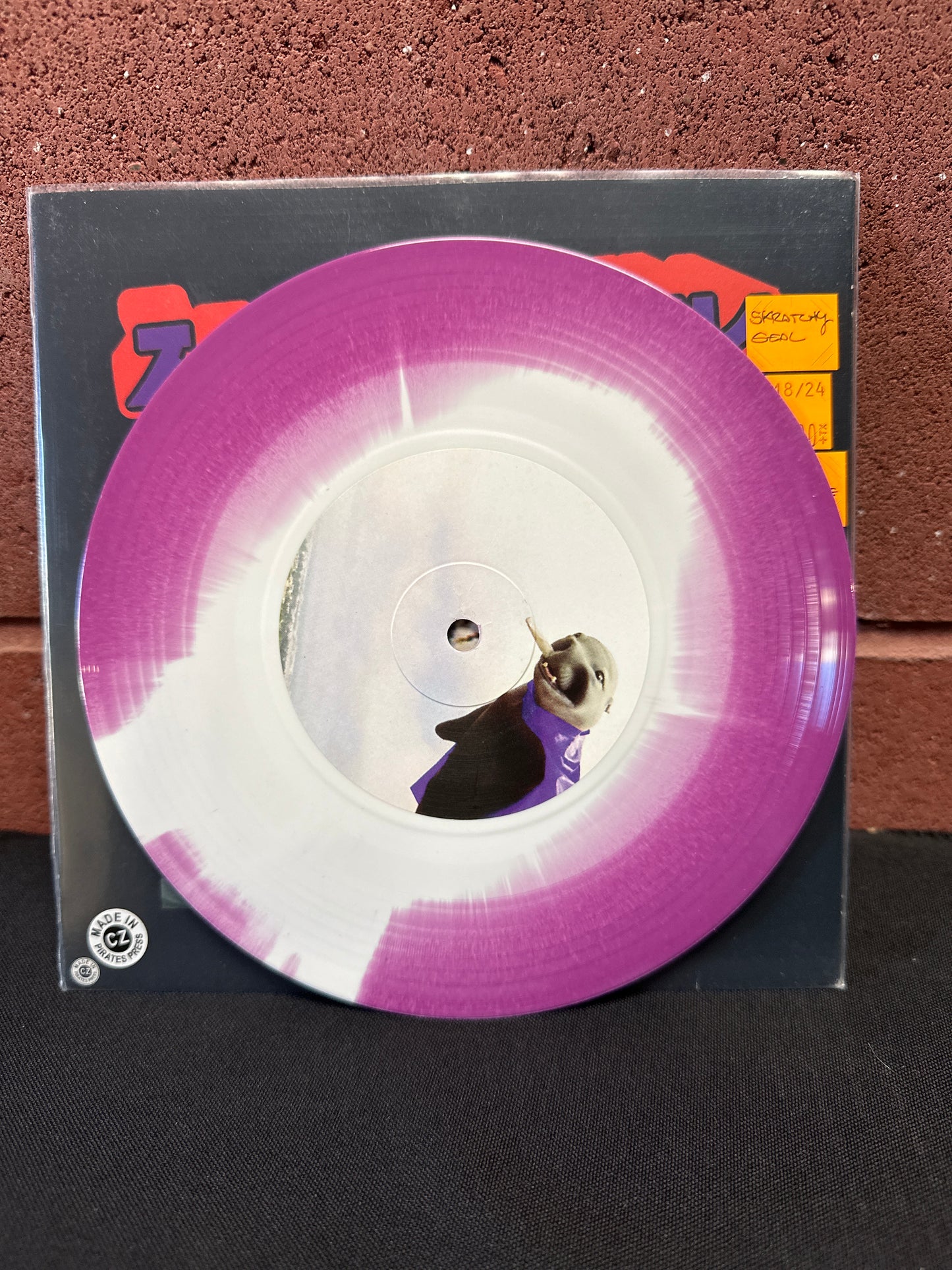 Used Vinyl:  Skratchy Seal ”Super Seal Giant Robo V.1 (Head)” 7" (Purple & White Splatter Vinyl)