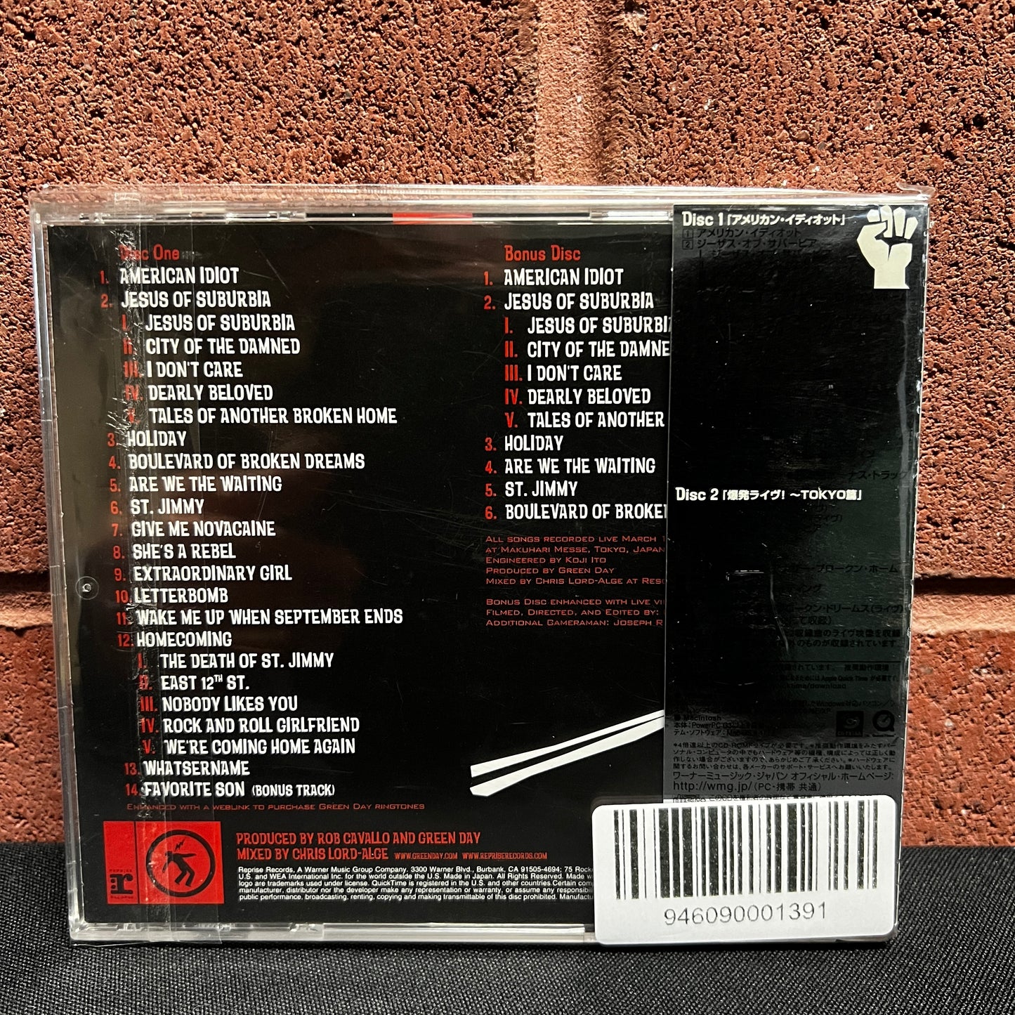 Used CD: Green Day "American Idiot" 2xCD (2005 Japanese Promo Press w/ Bonus Tracks)
