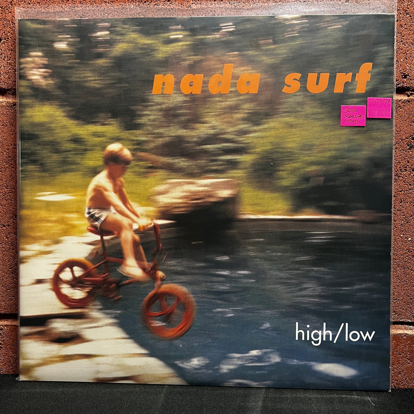 Used Vinyl: Nada Surf "High/Low" LP (2016 Press - Orange Vinyl)