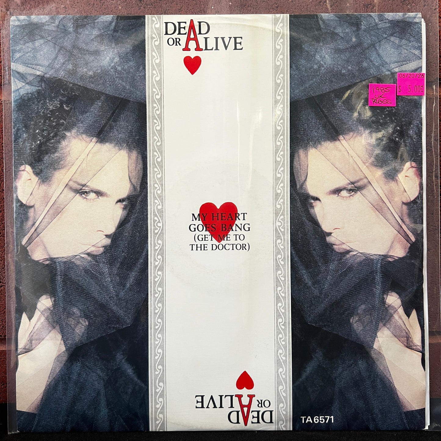 Used Vinyl: Dead Or Alive "My Heart Goes Bang (Get Me To The Doctor)" 12" (1985 UK Press)