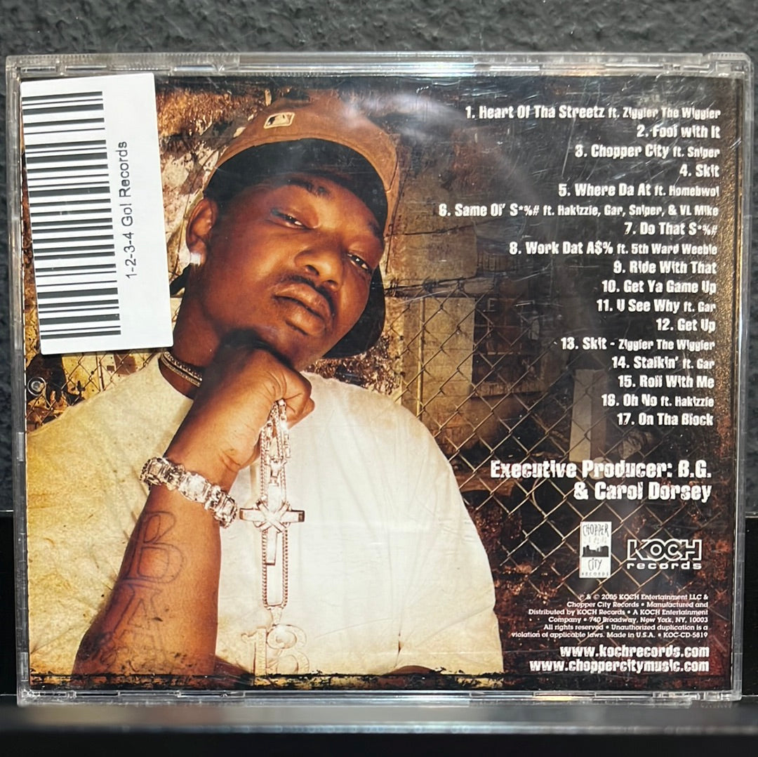 USED DISC: B.G. AKA B. Gizzle “The Heart Of Tha Streetz Vol. 1” CD