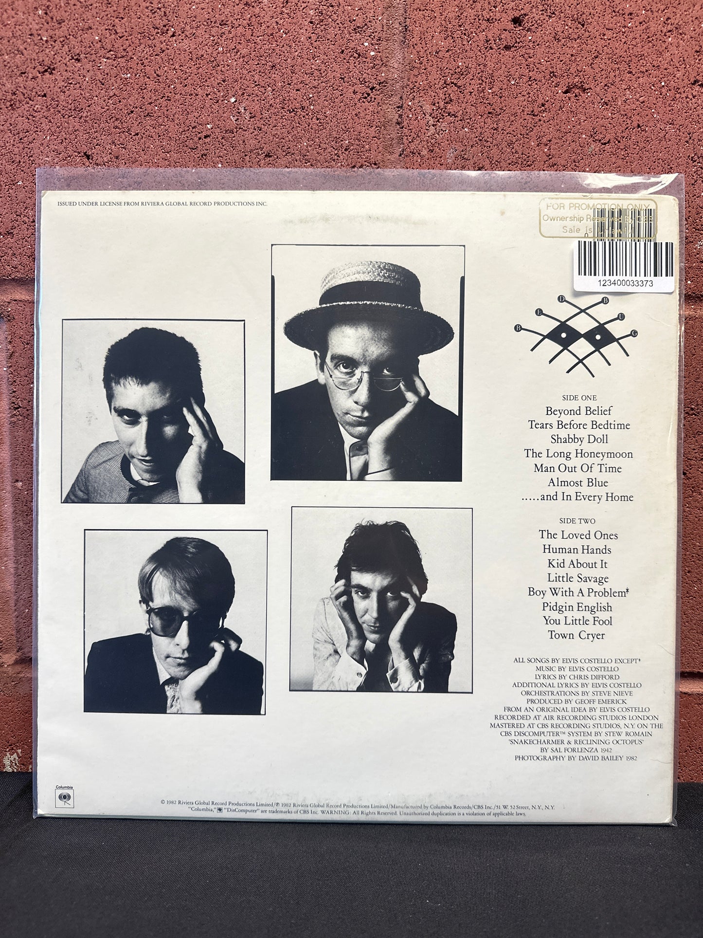 Used Vinyl:  Elvis Costello & The Attractions ”Imperial Bedroom” LP