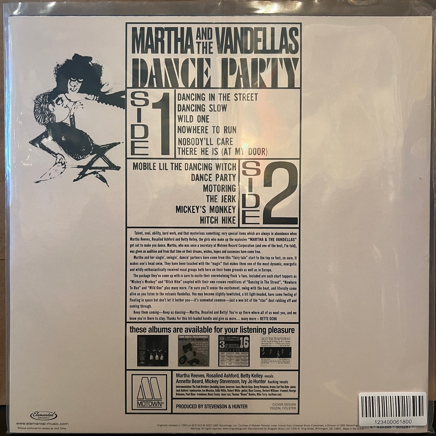 Used Vinyl: Martha And The Vandellas "Dance Party" LP (2022 Press)