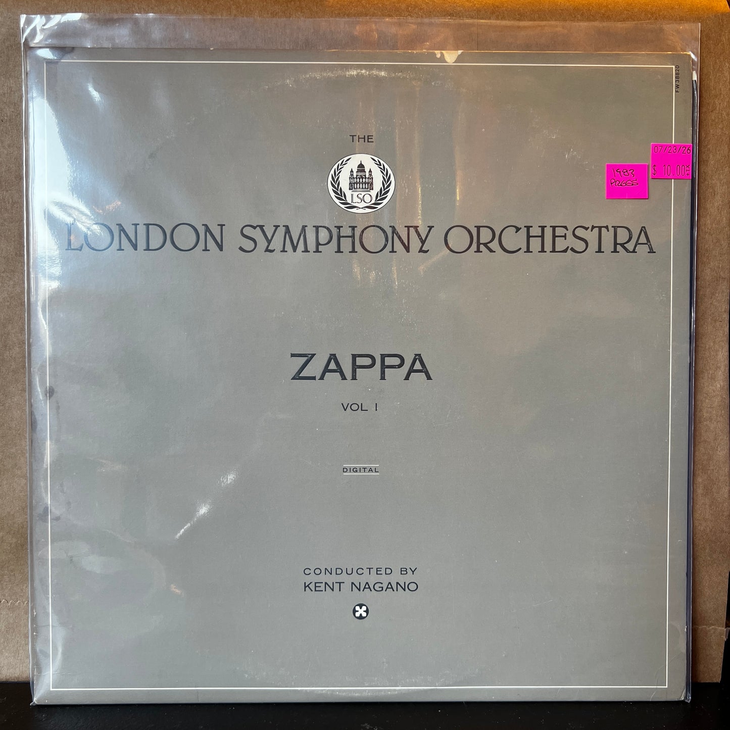 Used Vinyl: Frank Zappa / The London Symphony Orchestra "Conducted By Kent Nagano ‎– Zappa Vol. 1" LP (1983 Press)
