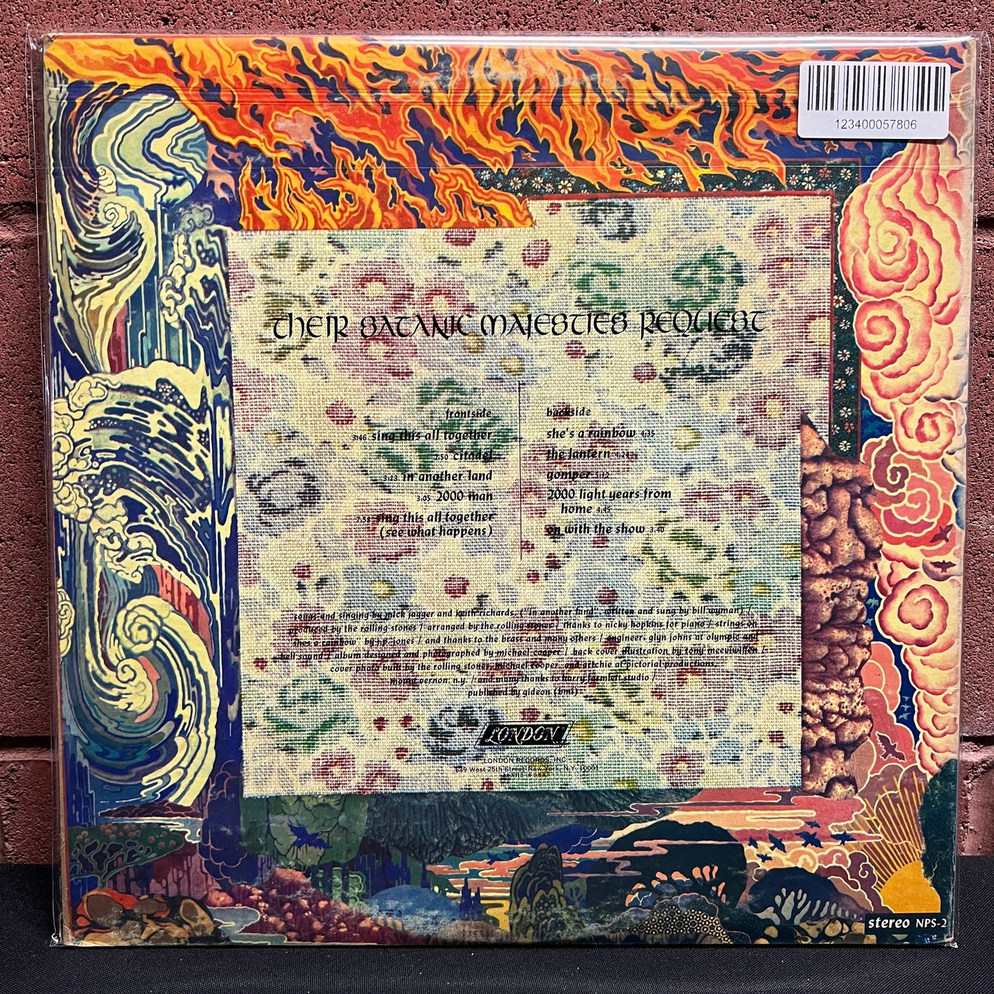 Used Vinyl: Rolling Stones "Their Satanic Majesties Request" LP (60's pressing, Lenticular Cover)