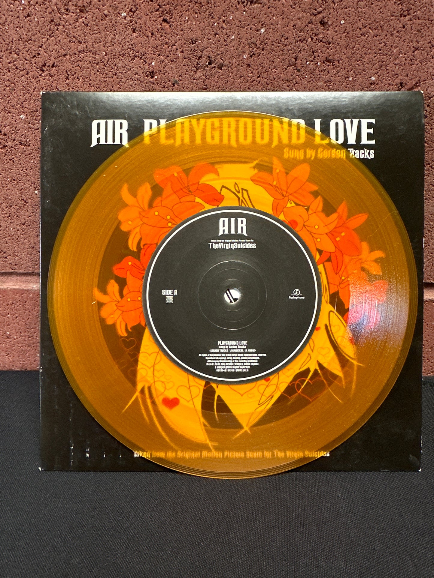 Used Vinyl:  AIR Sung By Gordon Tracks ”Playground Love” 7" (Orange Vinyl)