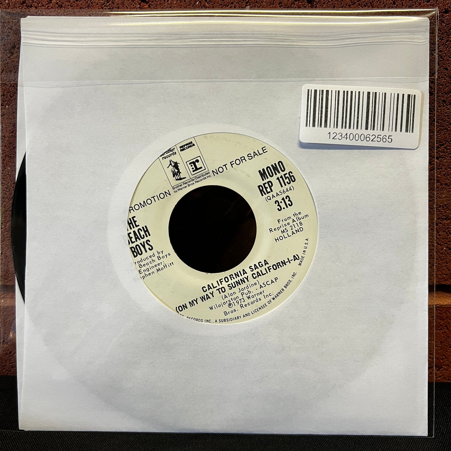 Used Vinyl: Beach Boys "California Saga (On My Way To Sunny Californ-i-a)" 7" (White Label Promo)