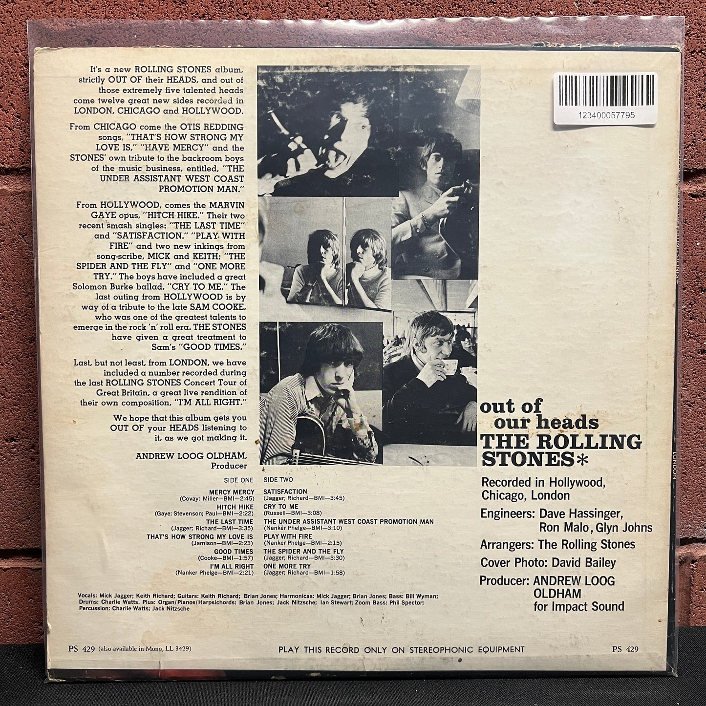 Used Vinyl: Rolling Stones "Out of Our Heads" LP (60's Monarch pressing, stereo)