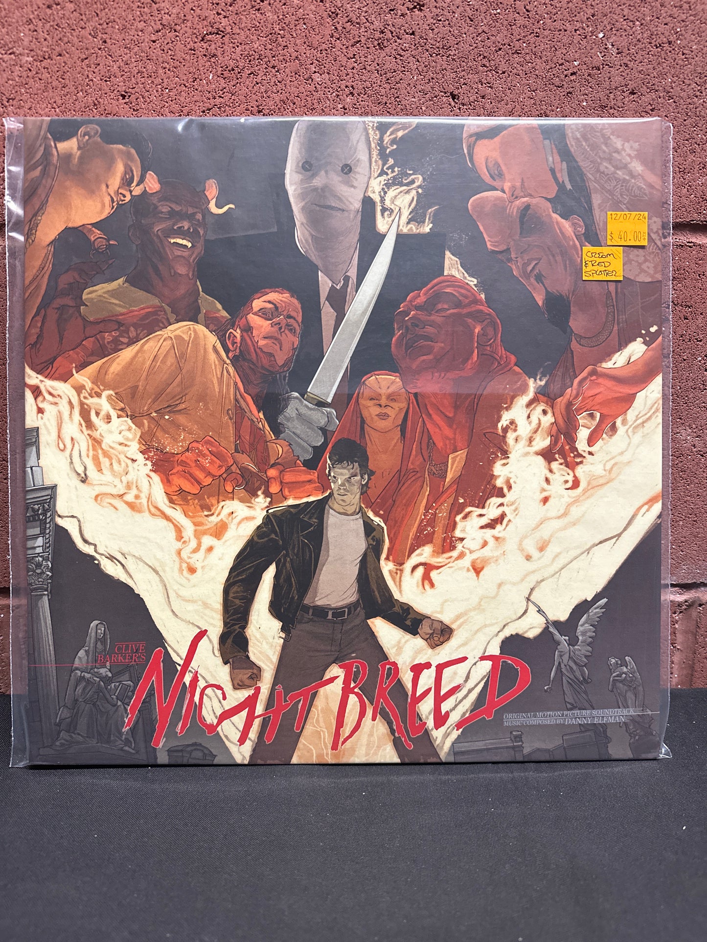 Used Vinyl:  Danny Elfman ”Clive Barker's Nightbreed” LP (Cream and Red Splatter vinyl)