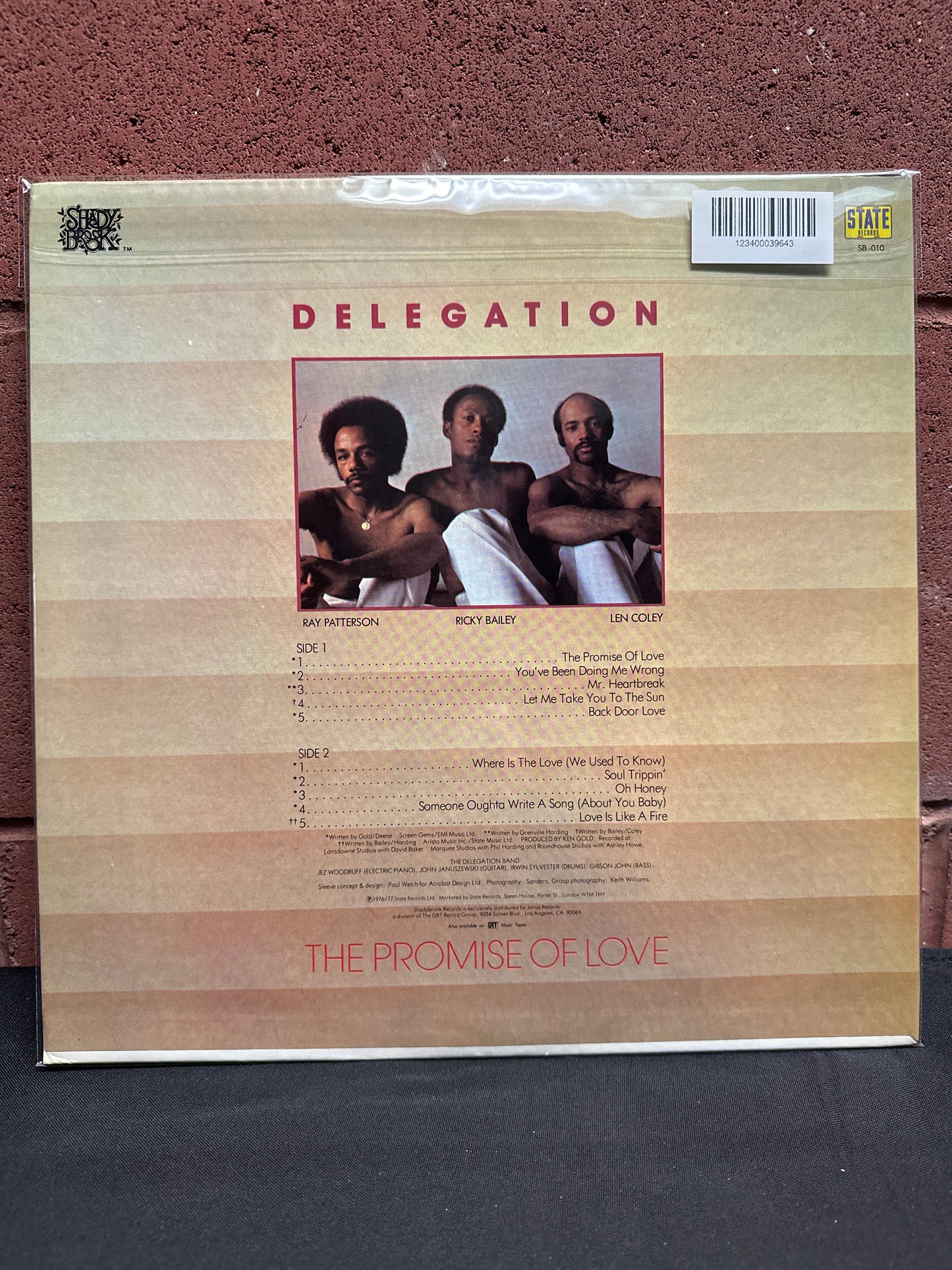 Used Vinyl:  Delegation ”The Promise Of Love” LP